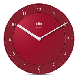 Braun BC06R-DCF radiostyret analogt vægur 20 cm, rød